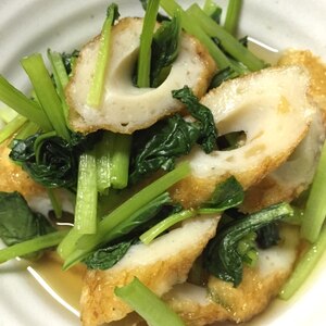 竹輪と小松菜の煮物